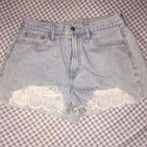 High waisted mom shorts